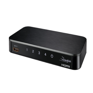 Commutateur HDMI 4K à 4 ports de Rocketfish (RF-G1501-C) - Noir