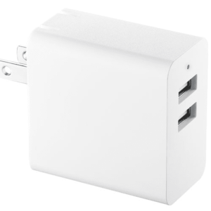 Chargeur Mural USB-A Double De 24 W D’Insignia (NS-MWC24W2W-C) – Blanc
