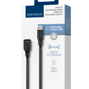 Rallonge USB-A 3.0 de 1,8 m (6 pi) d'Insignia (NS-PC3A3A6-C)
